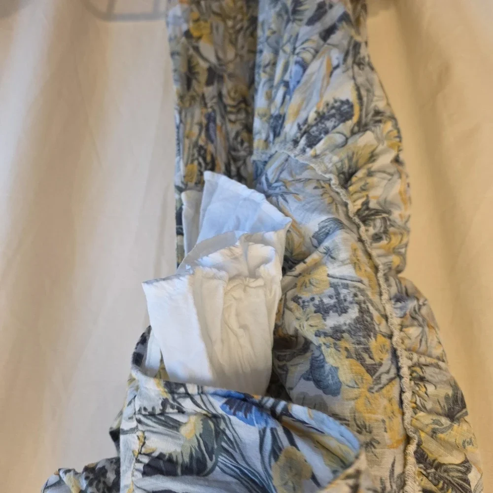 Abercrombie & Fitch Dress Womens Small Tropical Floral Maxi V Neck Sundress